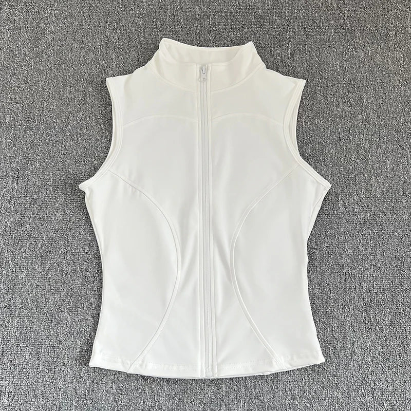 High Neck Cropped Tank Top for Women