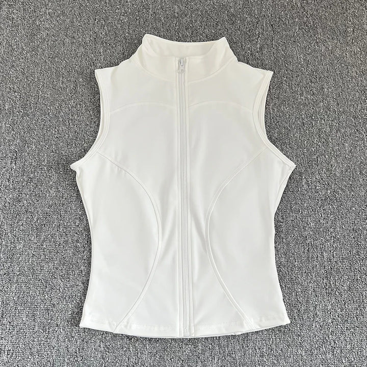 High Neck Cropped Tank Top for Women
