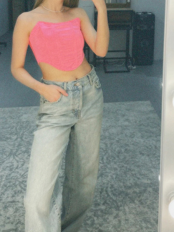 Cropped Corset Top for Women
