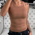 Ribbed Wife Beater Tank Top for Women