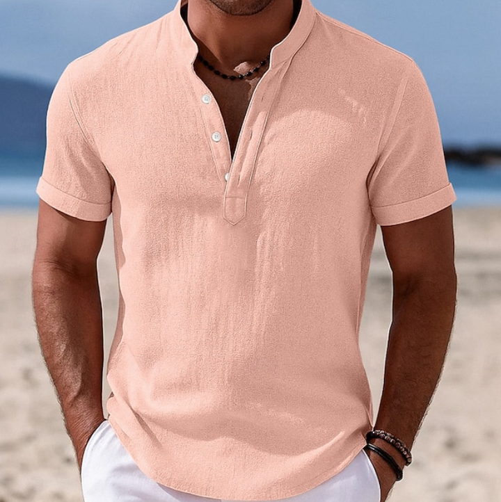 Summer Button-Up Short Sleeve Shirt