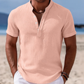 Summer Button-Up Short Sleeve Shirt