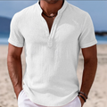 Summer Button-Up Short Sleeve Shirt