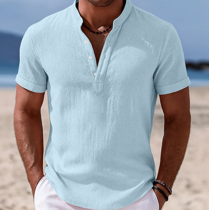 Summer Button-Up Short Sleeve Shirt