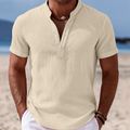 Summer Button-Up Short Sleeve Shirt
