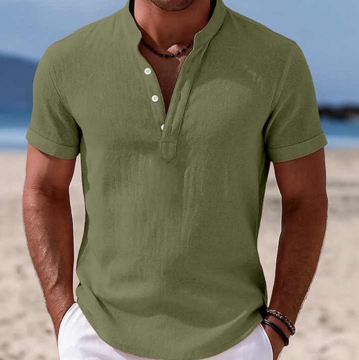 Summer Button-Up Short Sleeve Shirt