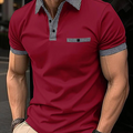 Classic Checkered Collar Polo Shirt