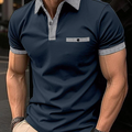 Classic Checkered Collar Polo Shirt