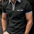 Classic Checkered Collar Polo Shirt