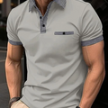 Classic Checkered Collar Polo Shirt