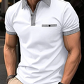 Classic Checkered Collar Polo Shirt