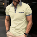 Classic Checkered Collar Polo Shirt