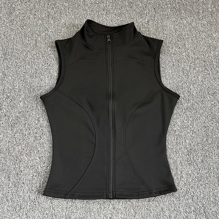 High Neck Cropped Tank Top for Women