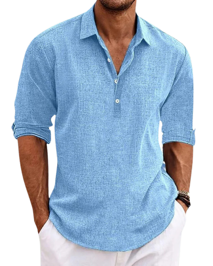 Refined Button-Front Classic Shirt