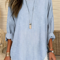 Chic Striped Silhouette Blouse