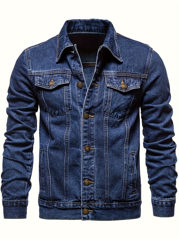 REGULAR DENIM JACKET FOR MEN