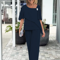 Elegant Wide Sleeve and Trouser Set