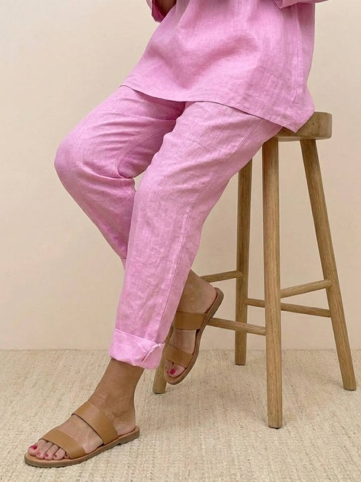 Asymmetrical Two-Piece Trouser Set