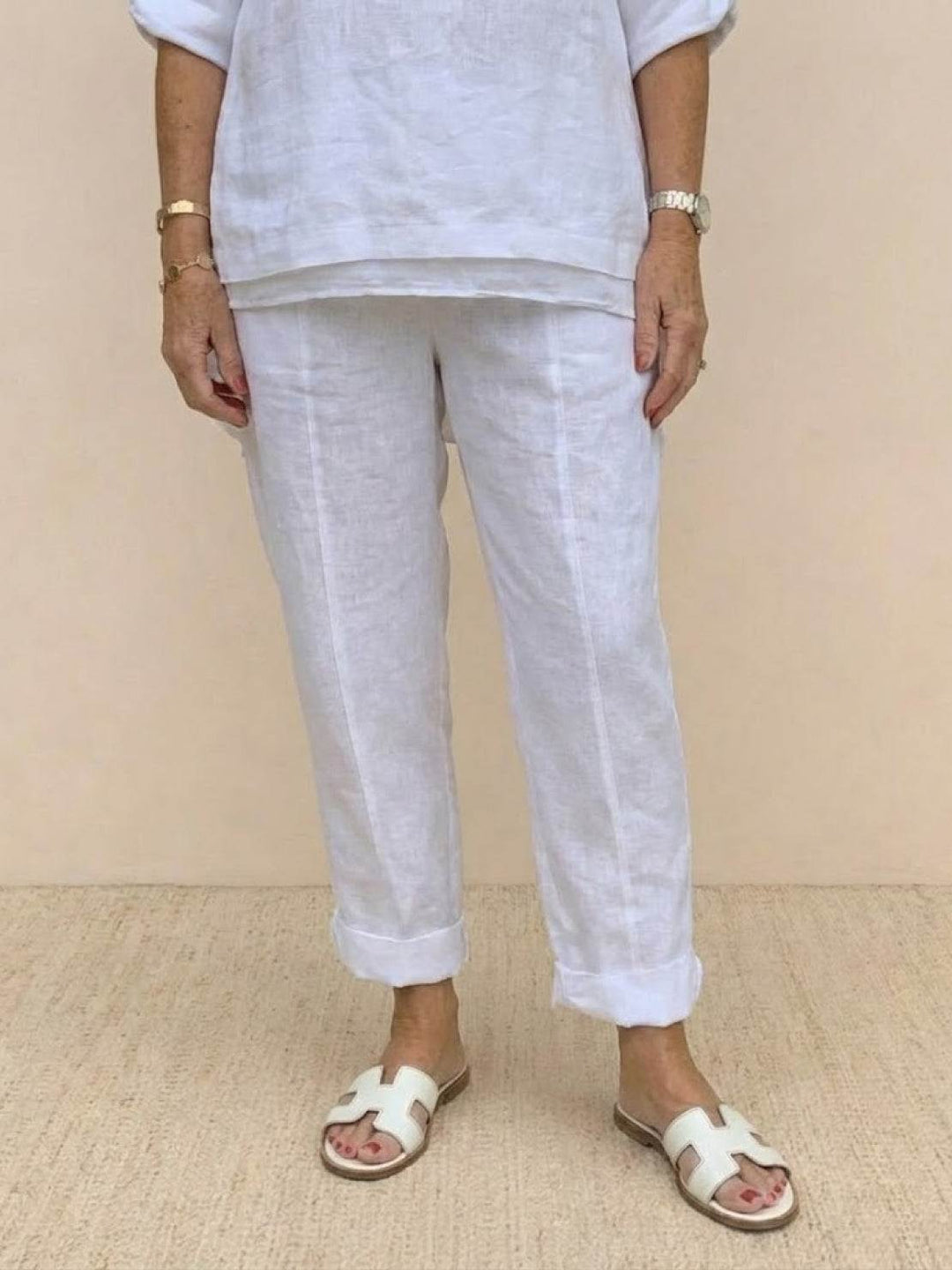 Asymmetrical Two-Piece Trouser Set
