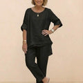 Asymmetrical Two-Piece Trouser Set