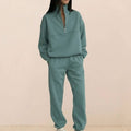 Athleisure at its Finest: Cotton-Blended Two-Piece Tracksuit