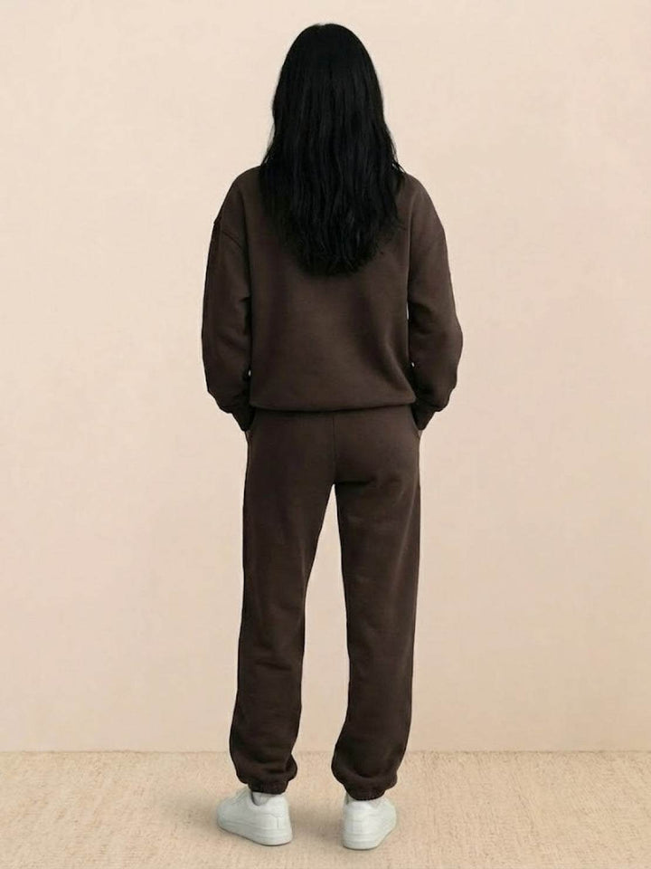 Athleisure at its Finest: Cotton-Blended Two-Piece Tracksuit