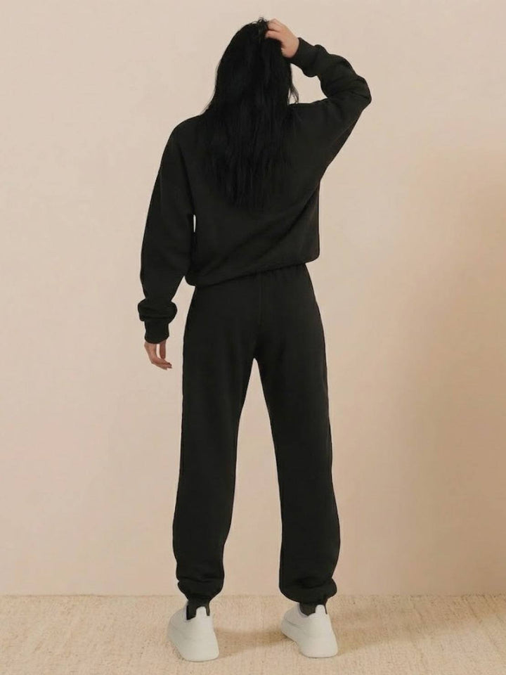 Athleisure at its Finest: Cotton-Blended Two-Piece Tracksuit