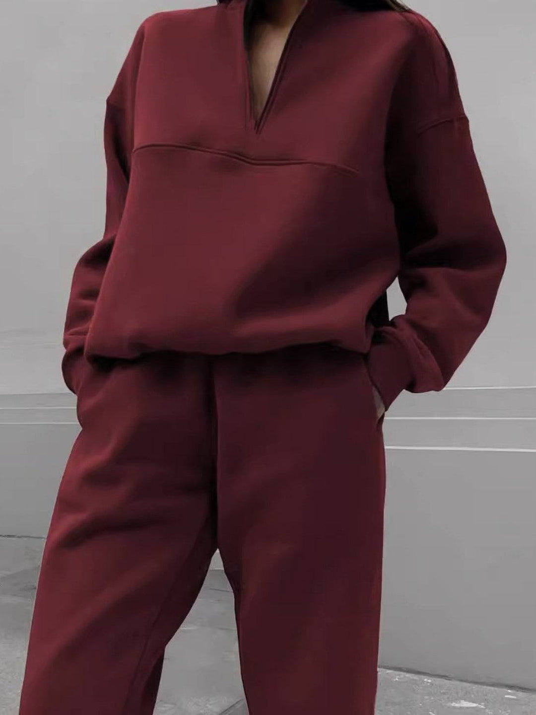 Athleisure at its Finest: Cotton-Blended Two-Piece Tracksuit