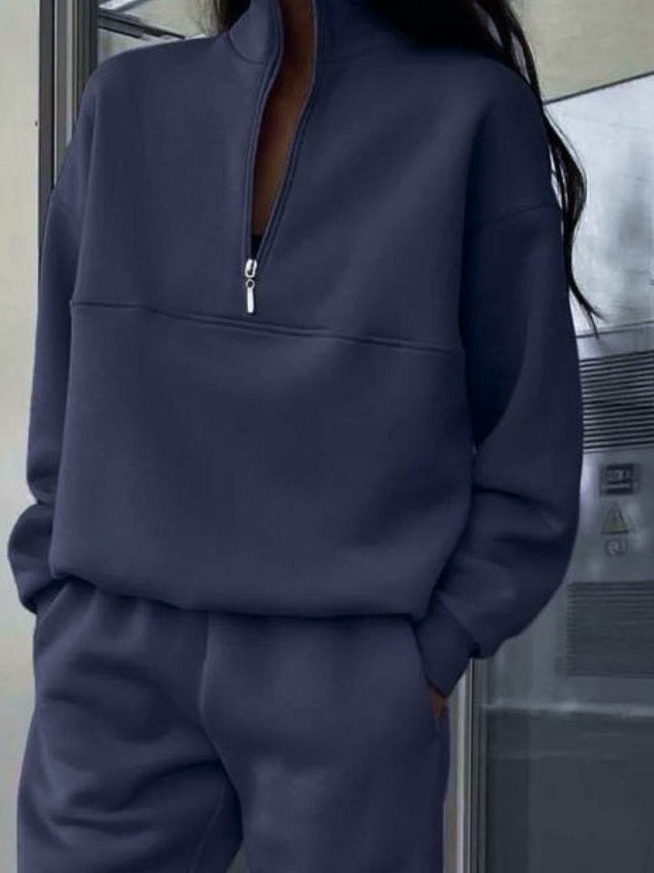 Athleisure at its Finest: Cotton-Blended Two-Piece Tracksuit