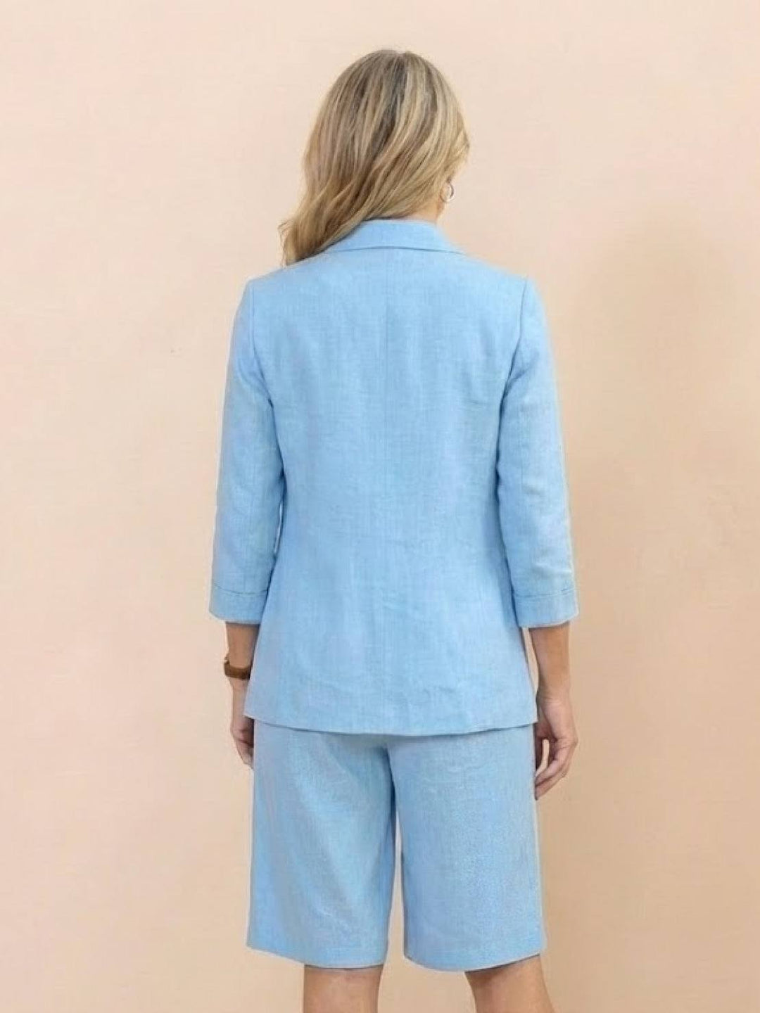 Blazer and High-Waisted Shorts Two-Piece Set