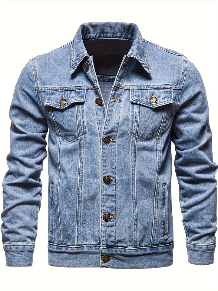 REGULAR DENIM JACKET FOR MEN