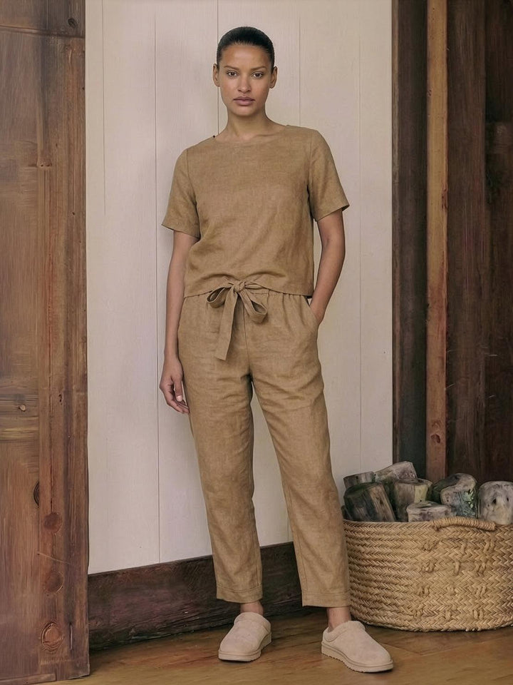 100% Cotton Linen Monochrome Co-ord