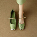 Vintage Braided Pearl Strap Shoes