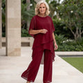 Elegant Draped Palazzo Pants Set