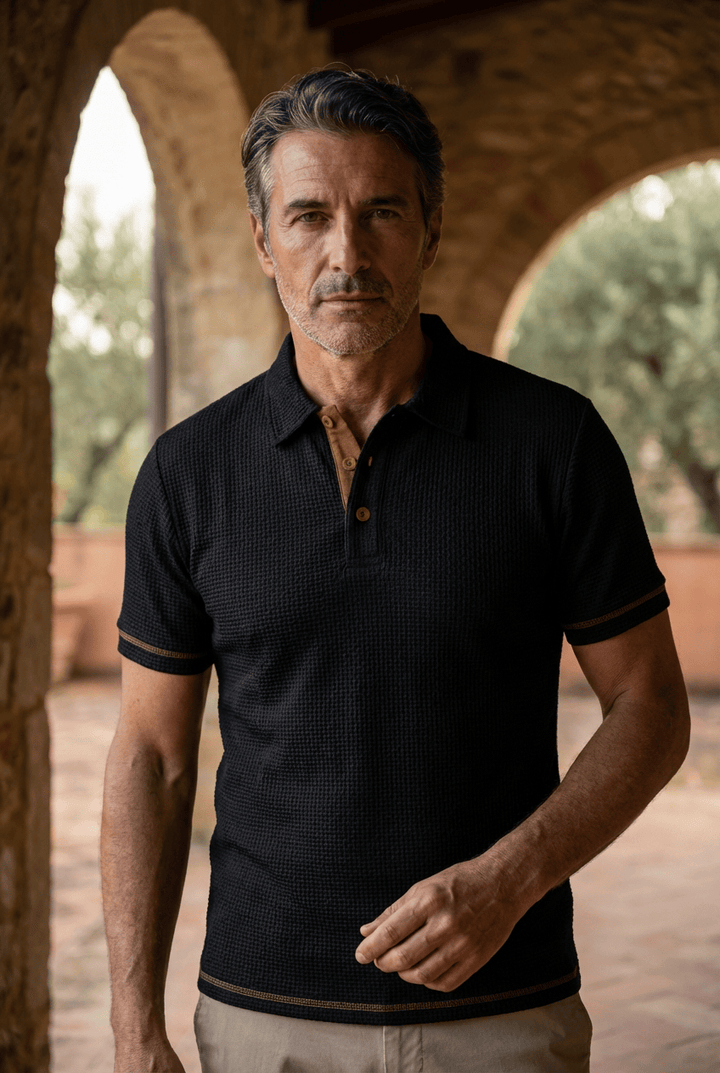 Refined Textured Polo Shirt