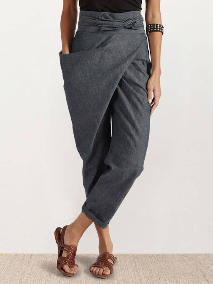 High-Waist Wrapped Comfy Pants