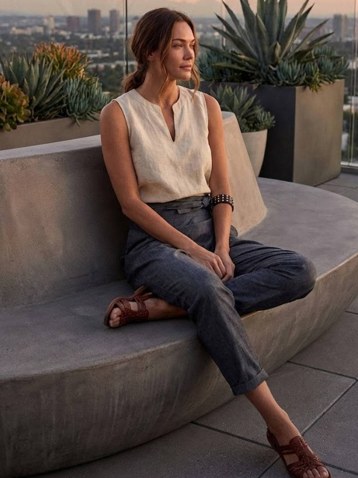 High-Waist Wrapped Comfy Pants