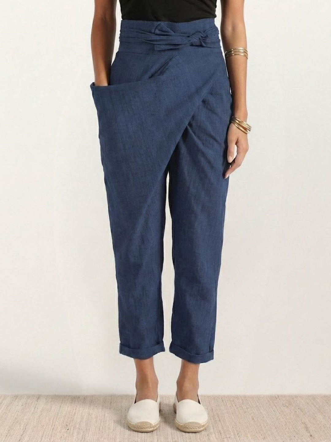 High-Waist Wrapped Comfy Pants