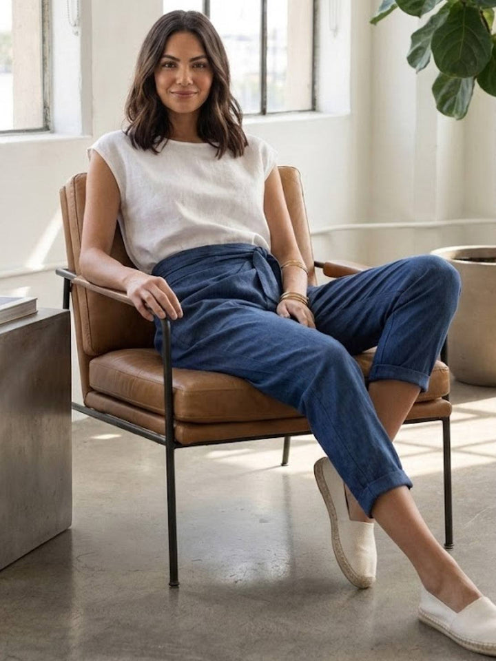 High-Waist Wrapped Comfy Pants