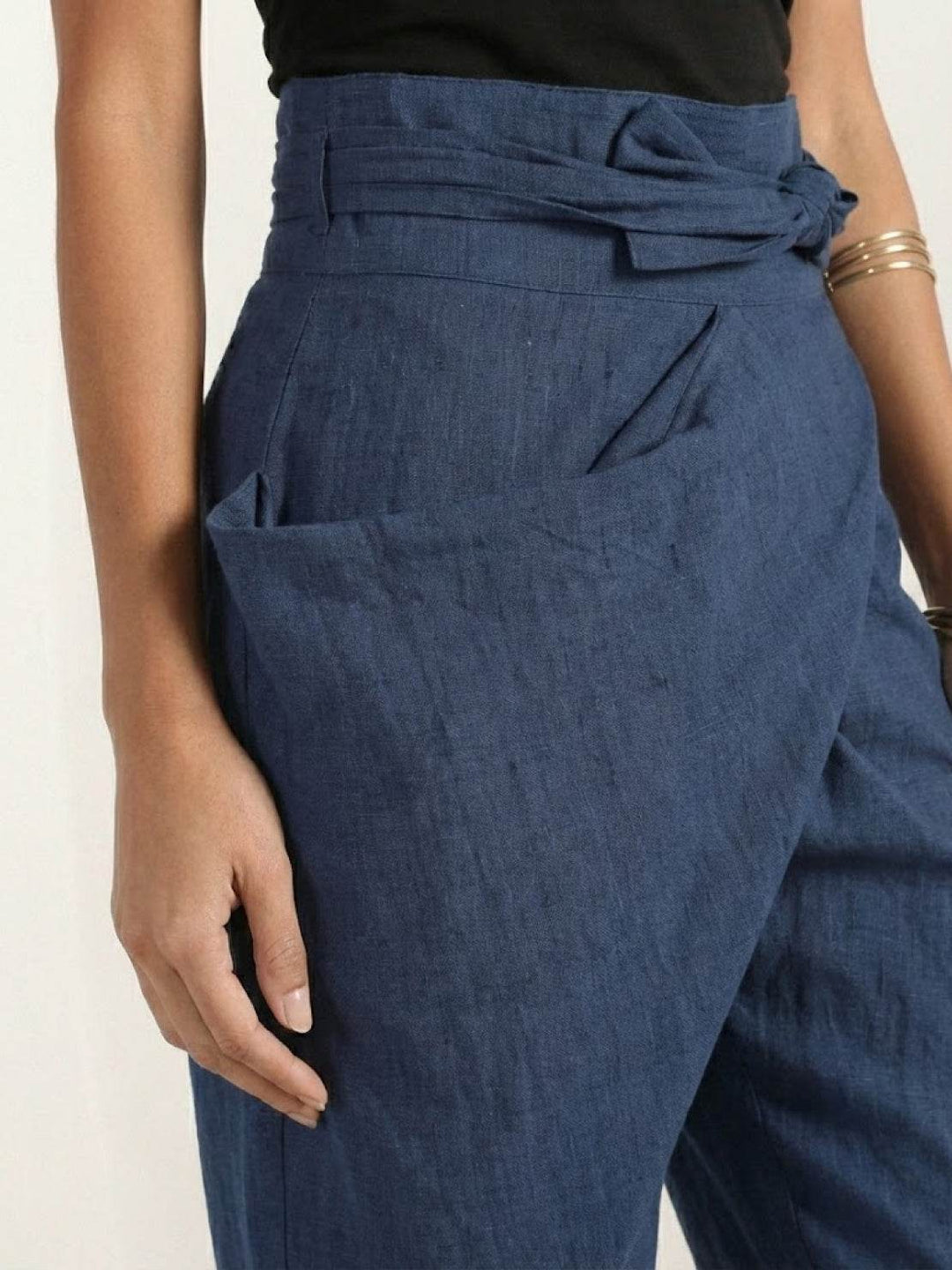 High-Waist Wrapped Comfy Pants