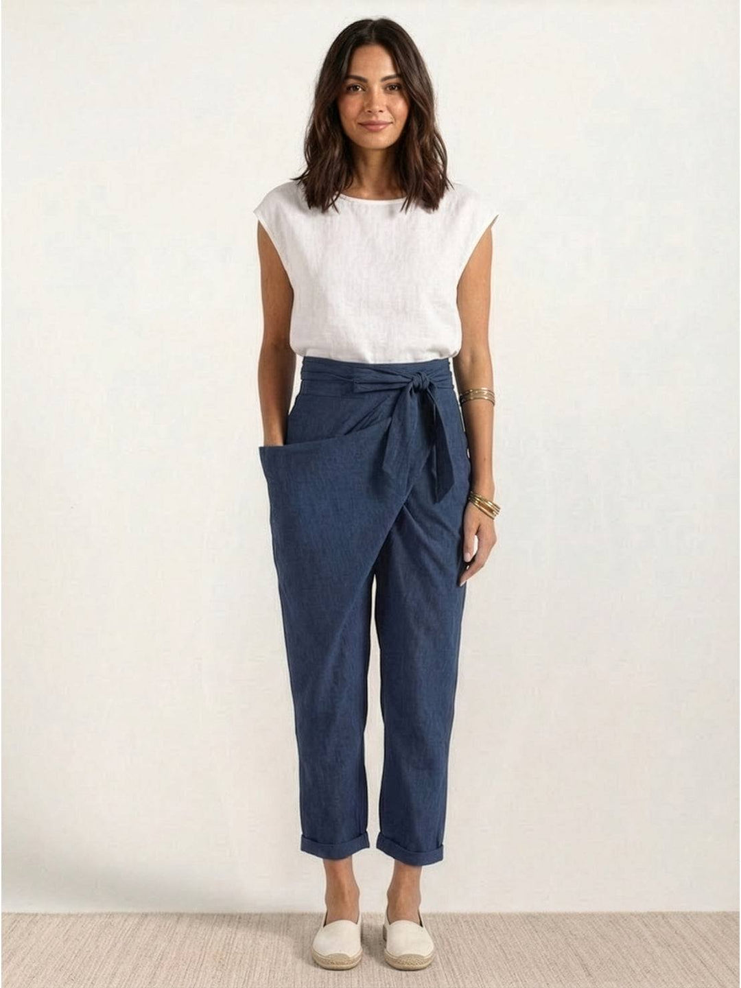 High-Waist Wrapped Comfy Pants