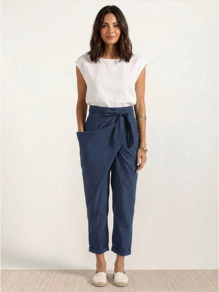 High-Waist Wrapped Comfy Pants