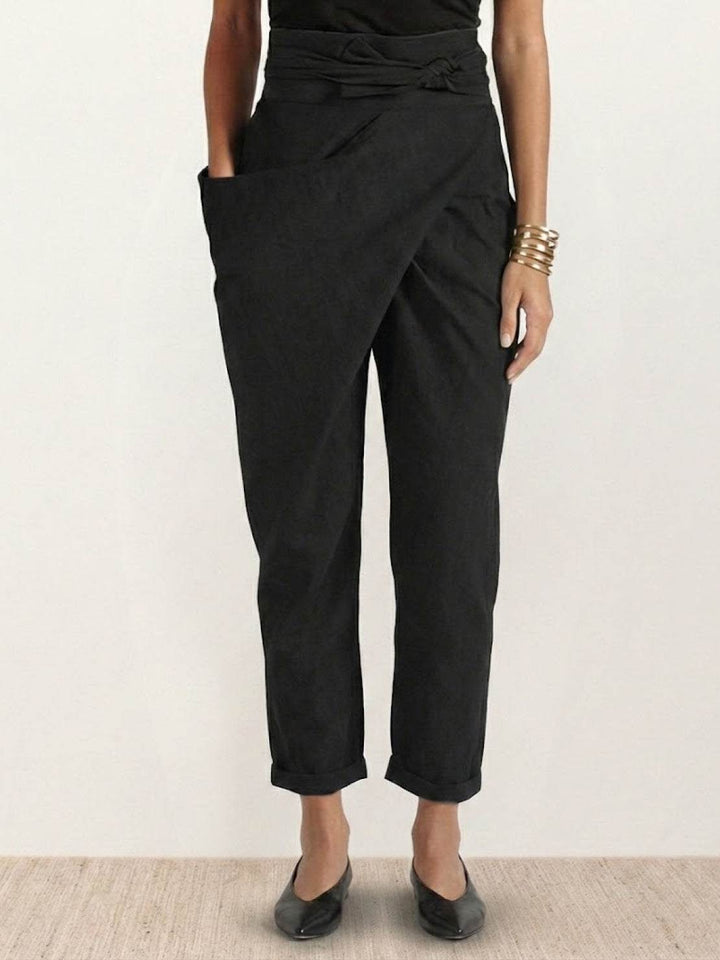 High-Waist Wrapped Comfy Pants