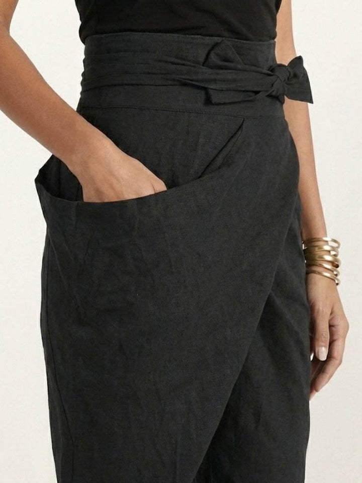 High-Waist Wrapped Comfy Pants