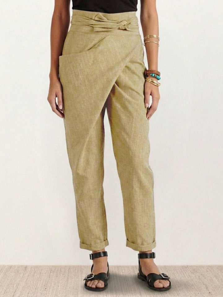 High-Waist Wrapped Comfy Pants