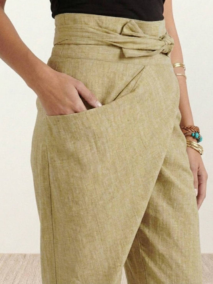 High-Waist Wrapped Comfy Pants