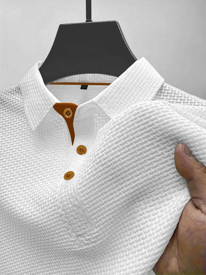 Refined Textured Polo Shirt