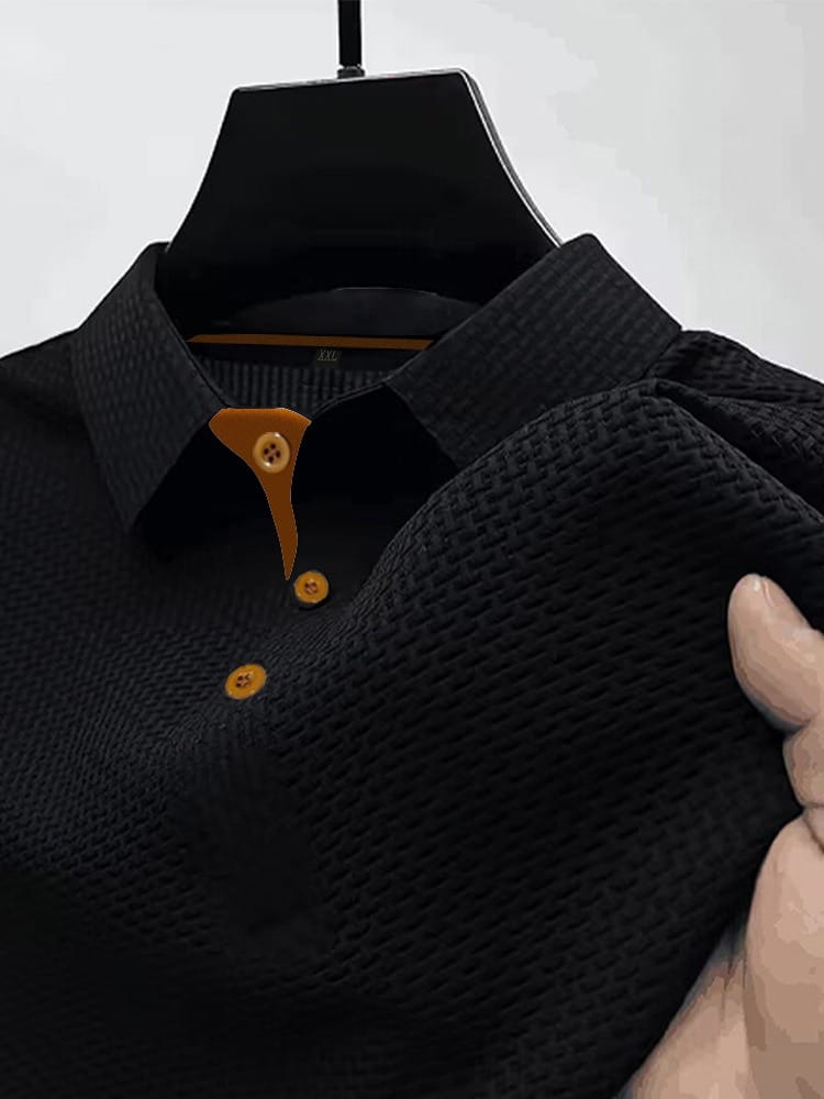 Refined Textured Polo Shirt