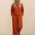 Loose Solid Color Two-Piece Set