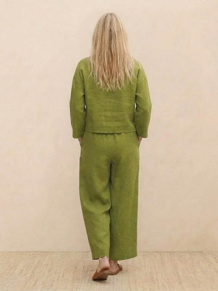 Loose Solid Color Two-Piece Set